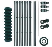 Recinto Rete Metallica Set Recinzione 1,25x25 M Gartenzaunset Completo Verde