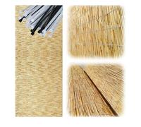 Recinzione 1,5 x 5 m per esterni, giardino, privacy, balcone, frangivento, separazione del cortile, durevole canisse per cortile e patio decorazione