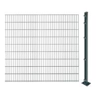 Recinzione a doppia asta, con pali da avvitare (altezza 183 cm, lunghezza: 60 m), doppia asta in antracite, resistente ai raggi UV e alle intemperie