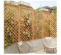 Recinzione A Graticcio In Composito Legno-plastica, Pannelli Esterni, Graticcio Decorativo Da Giardino Per Piante Rampicanti, Barriera Patio E Divisorio Balconi(Beige,45x90cm/17.7x35.4")