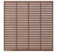 Recinzione a Persiana in WPC 180x180 cm Marrone - Design Moderno e Durevole