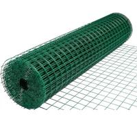 Recinzione a rete metallica zincata HotDip con rivestimento verde (2 m) riutilizzabile e resistente, per la sicurezza e la protezione del giardino