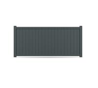 Recinzione, alluminio, modello Bari, Antracite, 500 x 500 mm, configura individualmente