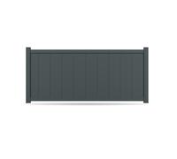 Recinzione, alluminio, modello Bergamo, Antracite, 500 x 500 mm, configura individualmente
