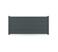 Recinzione, alluminio, modello Brescia, Antracite, 500 x 500 mm, configura individualmente