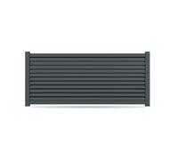 Recinzione, alluminio, modello Giugliano in Campania, Antracite, 500 x 500 mm, configura individualmente