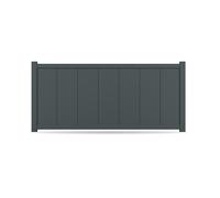 Recinzione, alluminio, modello Lucca, Antracite, 500 x 500 mm, configura individualmente
