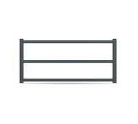 Recinzione, alluminio, modello Roma, Antracite, 500 x 500 mm, configura individualmente