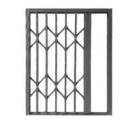 Recinzione antifurto pieghevole for interni in lega di alluminio e abbinata a finestre a battente scorrevoli, recinzione for finestre di sicurezza multi scena(110x130cm (43x51in))