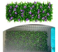 Recinzione Artificiale Espandibile con Fiori Viola Set la Scena Da Giardino Perf
