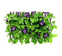 Recinzione artificiale espandibile per la privacy, pannello verde da giardino con foglie finte, decorazione regolabile per balcone, parete interna ed esterna, decorazione per scale, soggiorno, 1 pezzo