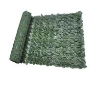Recinzione artificiale in - Rotolo di rete estensibile 0,5 m x 2 m, foglie false, siepe di privacy resistente scolorimento | paesaggio decorativo da giardino per la parete