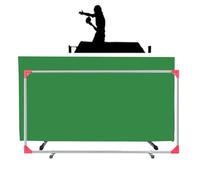Recinzione autoportante per ping pong, parete divisoria in acciaio zincato, separatore di confine per sport all'aria aperta, per giochi e privacy migliorati