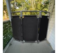 recinzione Barriera di sicurezza pieghevole a 3 pannelli con segnaletica di sicurezza e cancello con telaio in PVC resistente, simbolo di attenzione esterno(Svart)