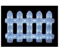 Recinzione Bianca In Acrilico LED Di Natale Da 55Cm - PREMIER