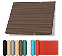 Recinzione Copertura per Balcone 190 x 780 cm Protezione Solare in Antistrappo Protezione per La Privacy con Fune e Occhiellato per Serre Carport Cortili, Marrone