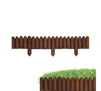 Recinzione corta in legno da giardino, recinzione in legno, recinzione per piante, bordo per aiuole, bordi decorativi flessibili per cortili primaverili, patio, vialetti e cortili