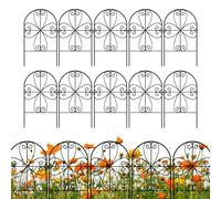 Recinzione da giardino 10 pezzi resistenti alle intemperie antiruggine