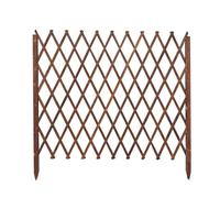 Recinzione da giardino espandibile in legno massello, mobile e leggera, ideale per proprietari di animali domestici e giardinieri, design pieghevole, dimensioni: 90 x 90-200 cm, finitura naturale