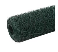 Recinzione da giardino in acciaio con rivestimento in PVC, 25 x 1,5 m, verde, durevole per la privacy e la sicurezza degli animali domestici, resistente alle intemperie, stabile