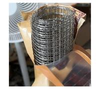 Recinzione da giardino in acciaio inox, rete metallica per cani, polli e animali, rete quadrata a griglia (0,6 |6 x 6 mm, 1,2 x 5 m) - durevole e resistente alle intemperie