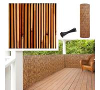 Recinzione da giardino in bambù per esterni, regolabile in altezza da 50 cm a 140 cm, ideale per balconi, ristoranti, alberghi, ecologica, durevole, decorazione naturale