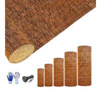 Recinzione da giardino in legno - Canne di bambù 50 - 180 cm per recinzioni e decorazioni, bastoncini di bambù naturale (80 x 500 cm) - ideale per paesaggistica e decorazione esterna