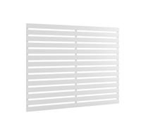 Recinzione da giardino in legno, facile da installare, divisori paesaggistici, pannelli di confine per patio, bordi per piante per vialetti e aiuole (bianco, dimensioni: 8 pezzi, 100 x 120 cm)