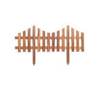 Recinzione da giardino in legno massello | Dimensioni multiple multicolori: aiuole da giardino, prati, cortili, percorsi(Brown-a,100x40x60cm)