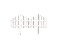 Recinzione da giardino in legno massello | Dimensioni multiple multicolori: aiuole da giardino, prati, cortili, percorsi(White,100x50x75cm)