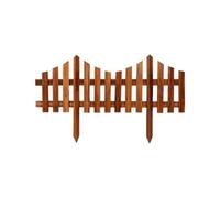 Recinzione da giardino in legno massello | Dimensioni multiple multicolori: aiuole da giardino, prati, cortili, percorsi(Brown-b,100x30x45cm)