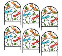 Recinzione da giardino, recinzione ad per cani e conigli, 6 pezzi, per aiuole e paesaggi, per esterni, giardino, cortile, paesaggistica, prato, cortile, piante e verdure