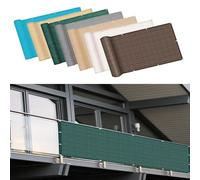 Recinzione da giardino verde scuro, 200,7 x 400,8 cm, resistente ai raggi UV, resistente, con occhielli per una facile installazione, ideale per balconi e soluzioni di ventilazione