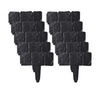 Recinzione decorativa da giardino - 10 pezzi realistica resistente alle intemperie, piccoli pannelli per recinzione da giardino per esterni, per aiuole, terrazze, cortili, paesaggi, , piante