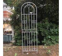 Recinzione decorativa da giardino in metallo, resistente, antiruggine, senza scavo, pieghevole, recinzione paesaggistica per aiuole e barriera per animali
