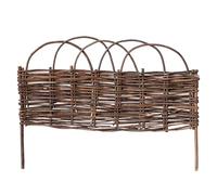 Recinzione decorativa da giardino in vimini naturale, per aiuole e animali