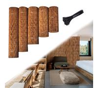 Recinzione decorativa in bambù naturale, 100 cm, 120 cm, 130 cm, per esterni, giardino, patio, balcone, posto auto coperto, pergolato e barriera per la privacy (100 x 950 cm)