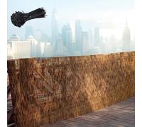 Recinzione decorativa in bambù naturale, 90 cm di altezza x 8,8 m di lunghezza, per giardino, privacy, ecologica, barriera da giardino durevole, perfetta per paesaggistica