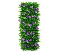 Recinzione decorativa in legno artificiale con foglie verdi rampicanti espandibili per giardini e cortili