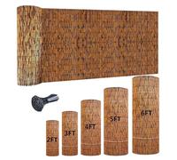 Recinzione decorativa naturale - Rotoli di ombreggiatura per portici e balconi alti 1,53 x 15 m, per esterni, cortili e vecchie recinzioni (1,53 x 15 m)