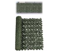 Recinzione di artificiale, 0,5 m x 2 m, rotolo di tessuto di seta in PVC, resistente sbiadimento ai raggi UV, siepe per la privacy, per parete, giardino, balcone, paesaggistica esterna