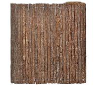 Recinzione di corteccia per percorsi e recinzioni naturali in corteccia, facile da tagliare, lunghezza 4 m, per separazione e privacy