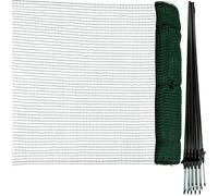 horizont Recinzione perimetrale FLEX, speciale recinzione mobile con 9 separati in fibra di vetro, 15 m di lunghezza e 90 cm di altezza, rete da giardino, recinzione per cani, per il campeggio