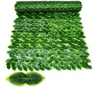 Recinzione di edera artificiale, 50 x 500 cm, decorazione per esterni per balcone e patio, siepe colorata in aneto verde per una maggiore privacy