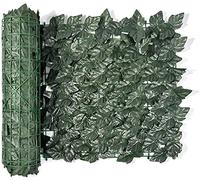 Recinzione di edera artificiale, siepe decorativa per esterni, con foglie finte, barriera per la privacy, per balconi e giardini (1,5 x 4 m)