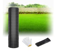 Recinzione di sicurezza da giardino, rotolo con fascette con cerniera, 120 x 400 cm, recinzione temporanea in plastica per la protezione degli animali e la sicurezza esterna