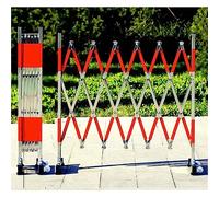 Recinzione di sicurezza estensibile con ruote, cancello a forbice portatile per vialetto e sicurezza stradale, pieghevole e facile da usare