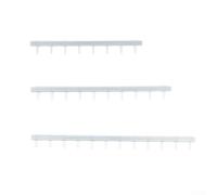 Recinzione di sicurezza in scala 1:87 per modellismo ferroviario, confezione da 3 pezzi, set di recinzioni industriali in ferro, verde scuro e argento, compatibile (3 set di argento)