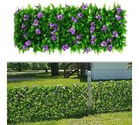 Recinzione Espandibile con Bellissimi Fiori Viola Aggiungi Charm ai Tuoi dintorn