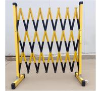 Recinzione Esterna della Barricata, Barricata Espandibile del Cantiere con Le Rotelle, Barriere Stradali Retrattili di Frp per Gli Ospedali della Metropolitana, Black, 47x39in